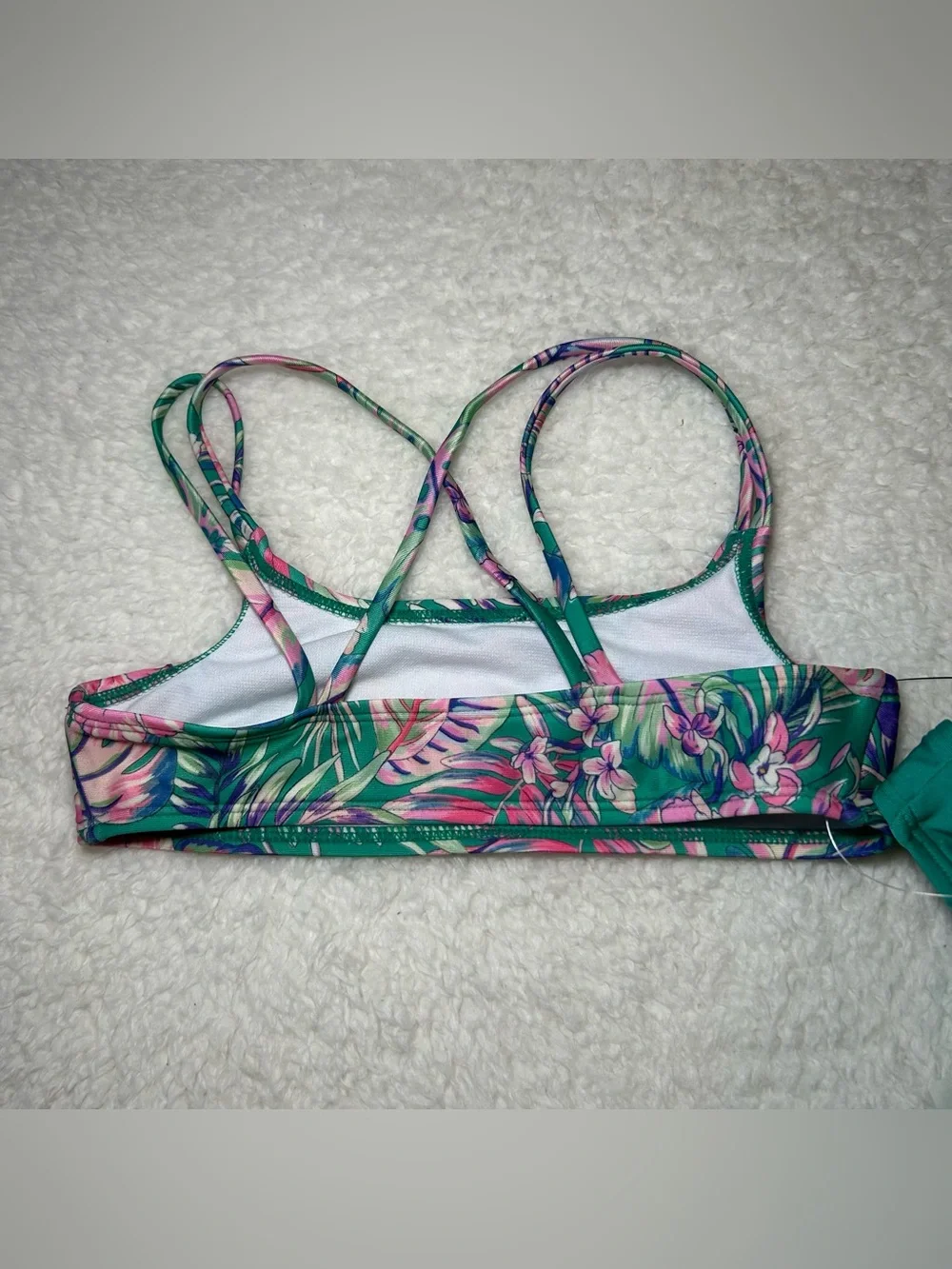 Art Class Girls Tropical Floral Bikini Set Medium NEW